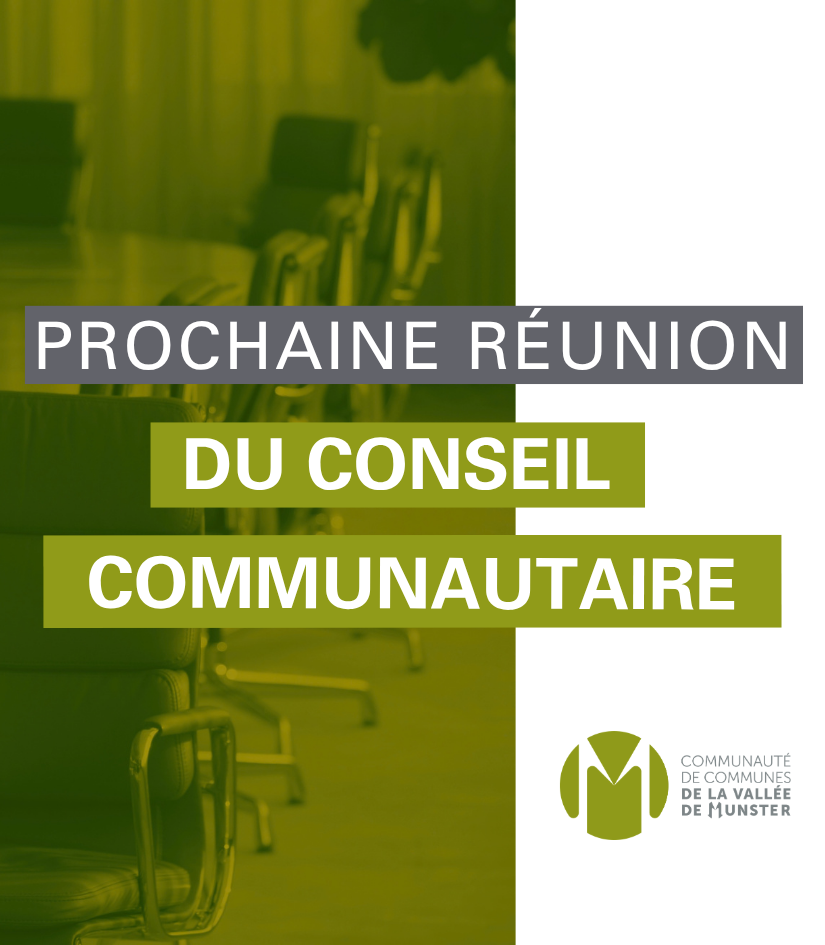 Prochaine réunion du Conseil Communautaire